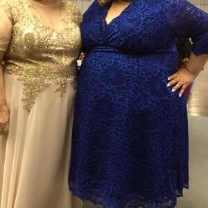 Kiyonna royal blue dress